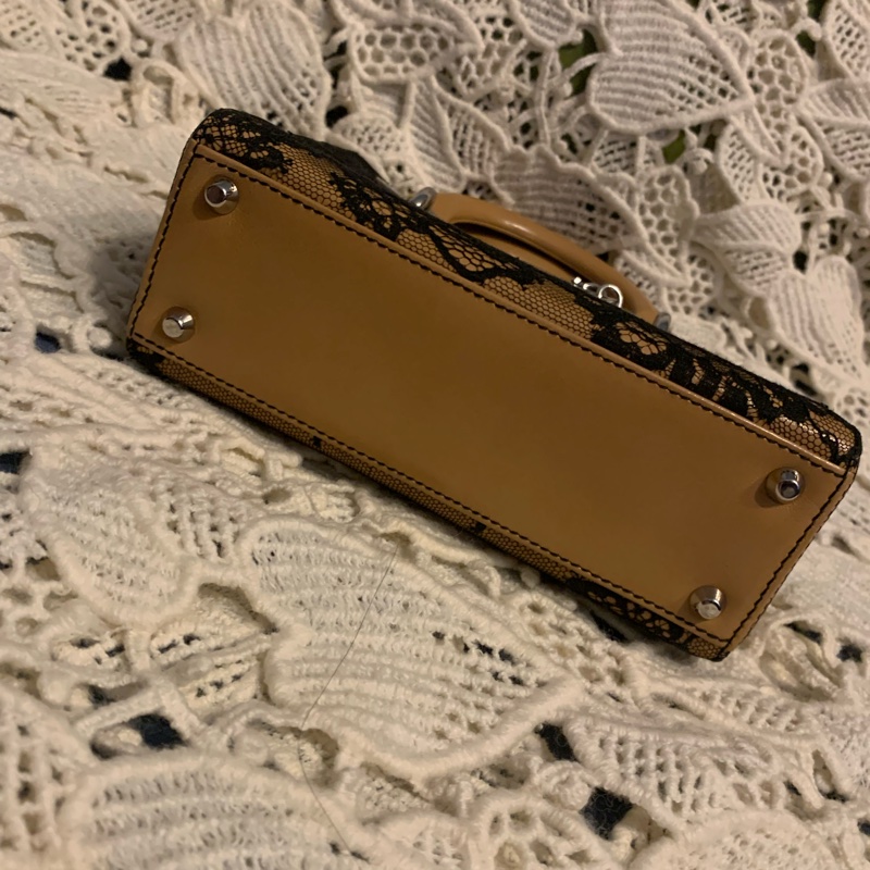 Lady Dior 全球限量發售戴妃包 稀有款頂級法國蕾絲裝飾手提包-4