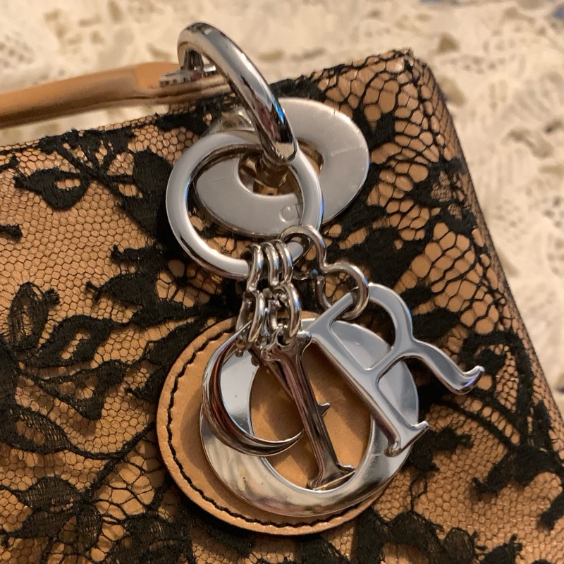 Lady Dior 全球限量發售戴妃包 稀有款頂級法國蕾絲裝飾手提包-22