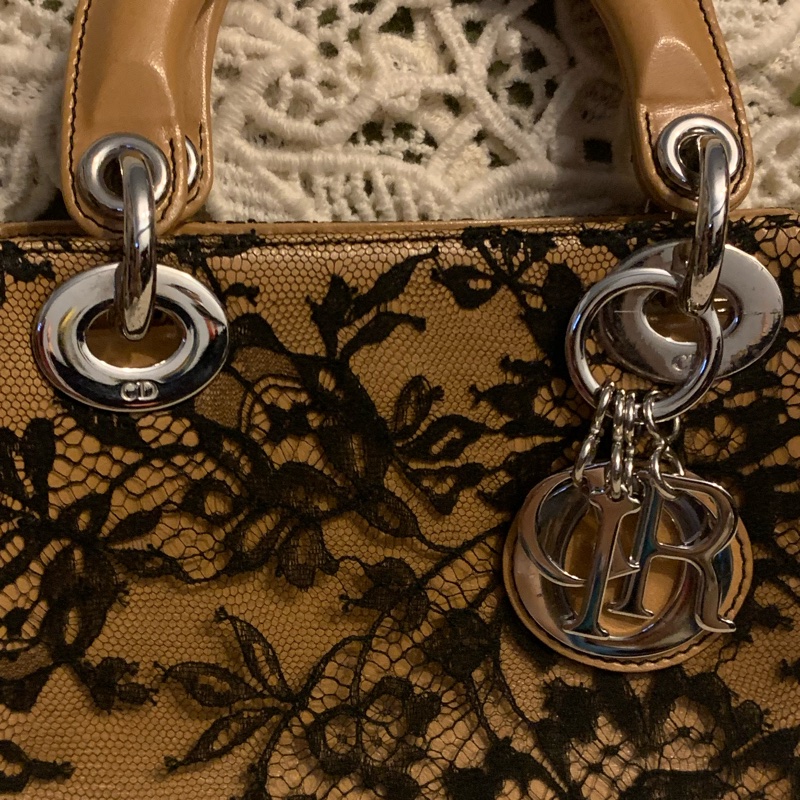 Lady Dior 全球限量發售戴妃包 稀有款頂級法國蕾絲裝飾手提包-24