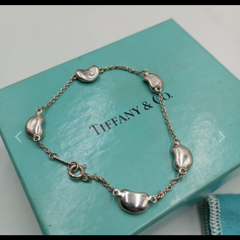 Tiffany&Co 5顆相思豆Bean手鍊-3