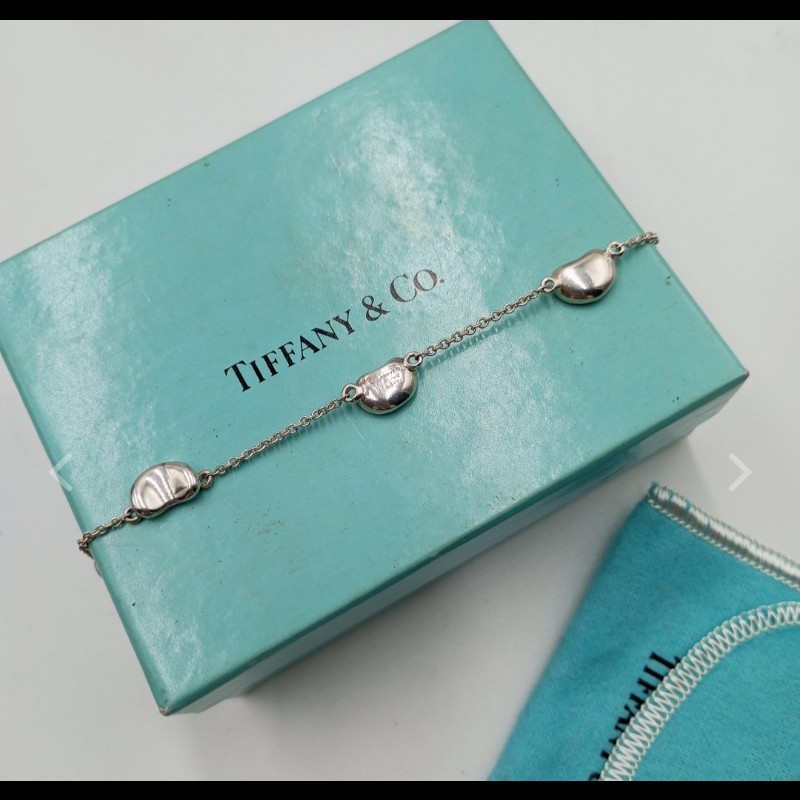 Tiffany&Co 5顆相思豆Bean手鍊-11