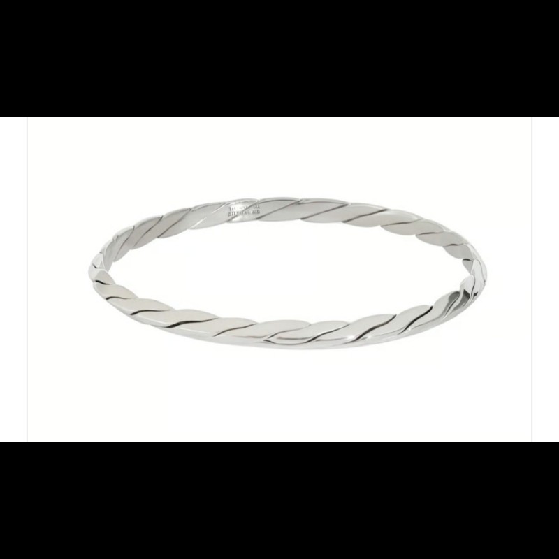 Tiffany&Co Taxco純銀扭轉手鐲-6