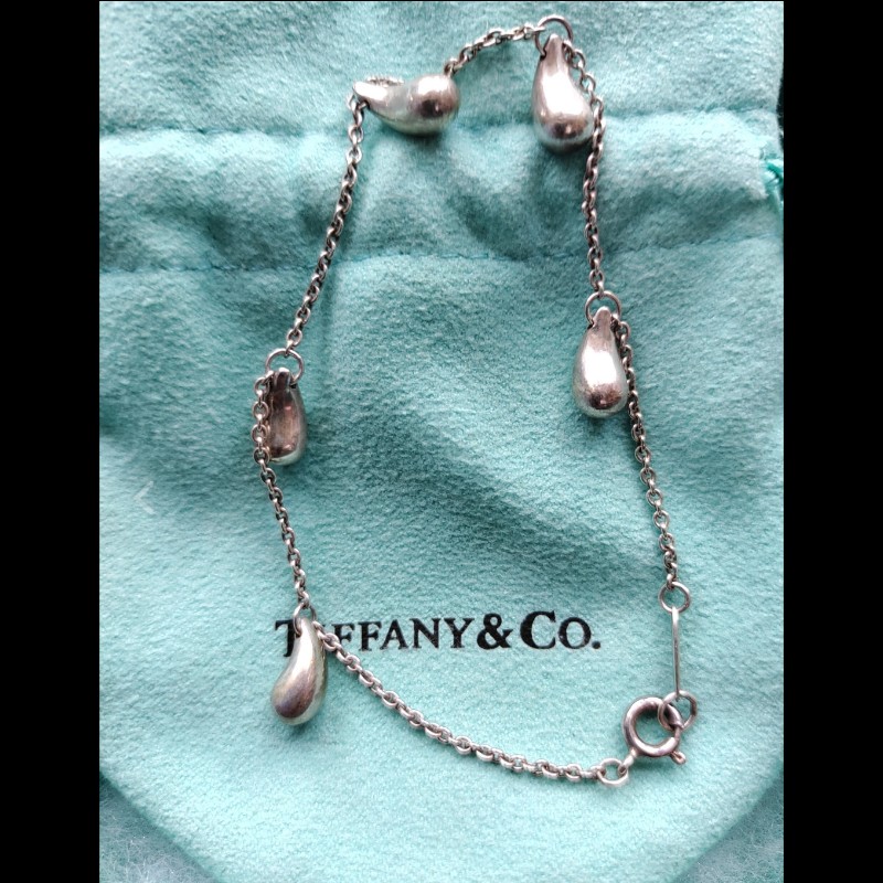 Tiffany & Co. Elsa Peretti 5顆淚滴手鍊-2