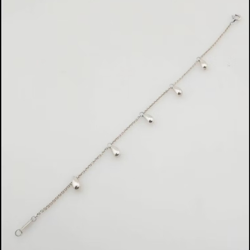 Tiffany & Co. Elsa Peretti 5顆淚滴手鍊-4