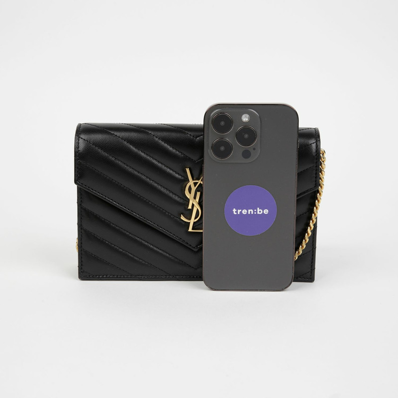 【包稅】SAINT LAURENT 信封式 WOC 肩斜背包 742920-8