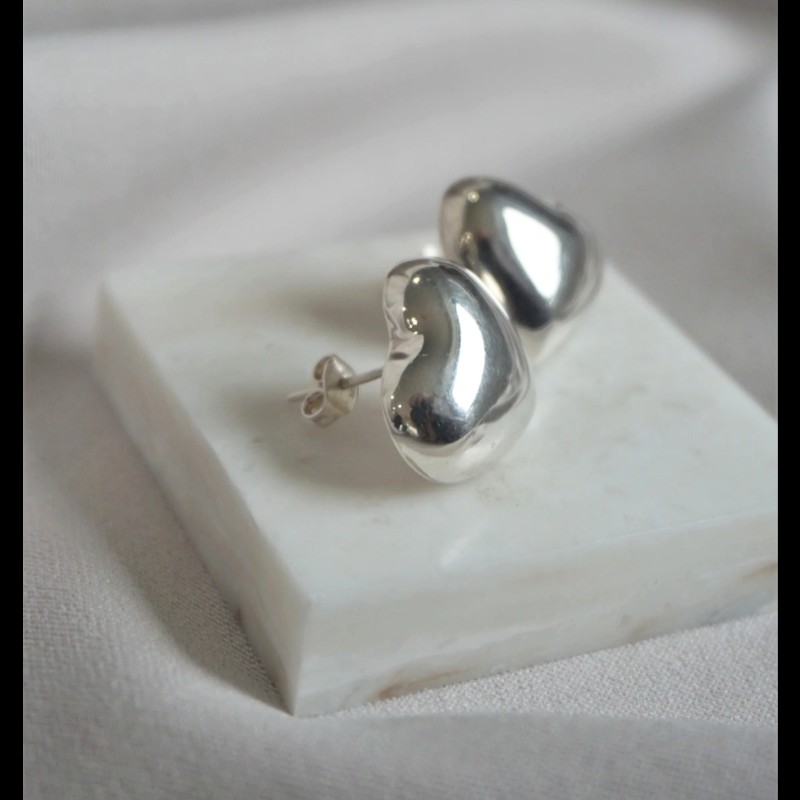 Tiffany&Co 心形針式耳環-3