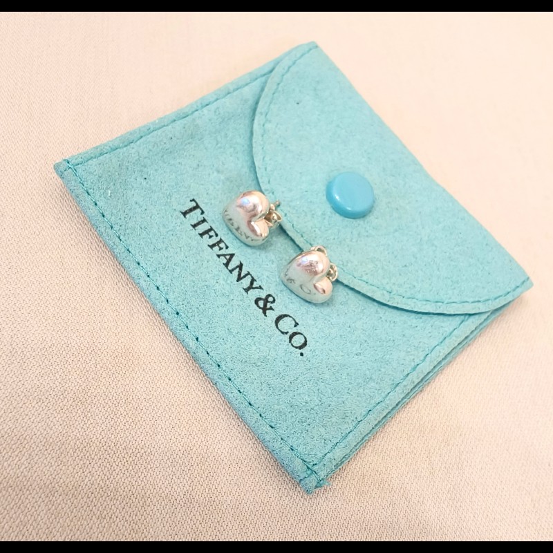 Tiffany&Co 心形針式耳環-4