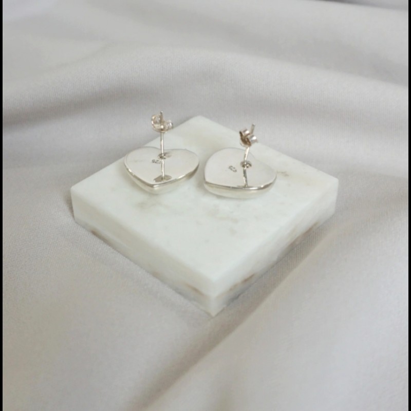 Tiffany&Co 心形針式耳環-8