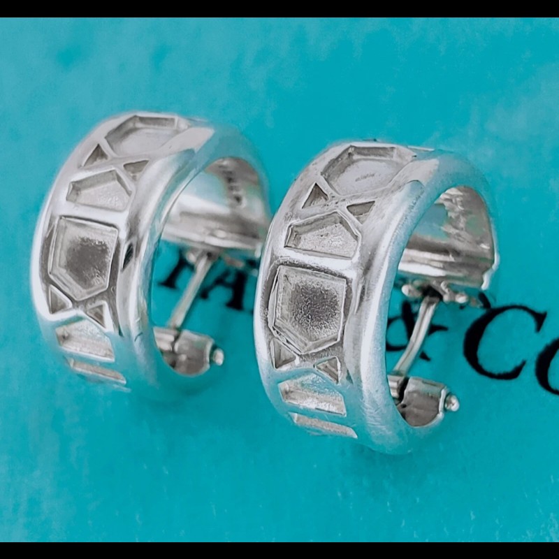 Tiffany & Co. Atlas X 圈形耳環-2
