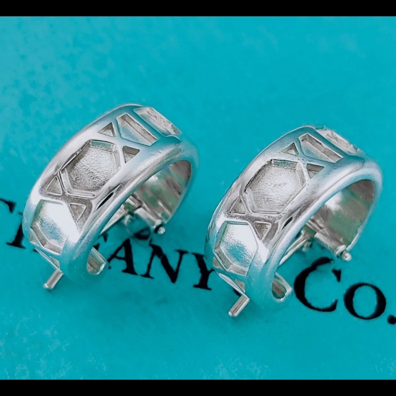 Tiffany & Co. Atlas X 圈形耳環-8