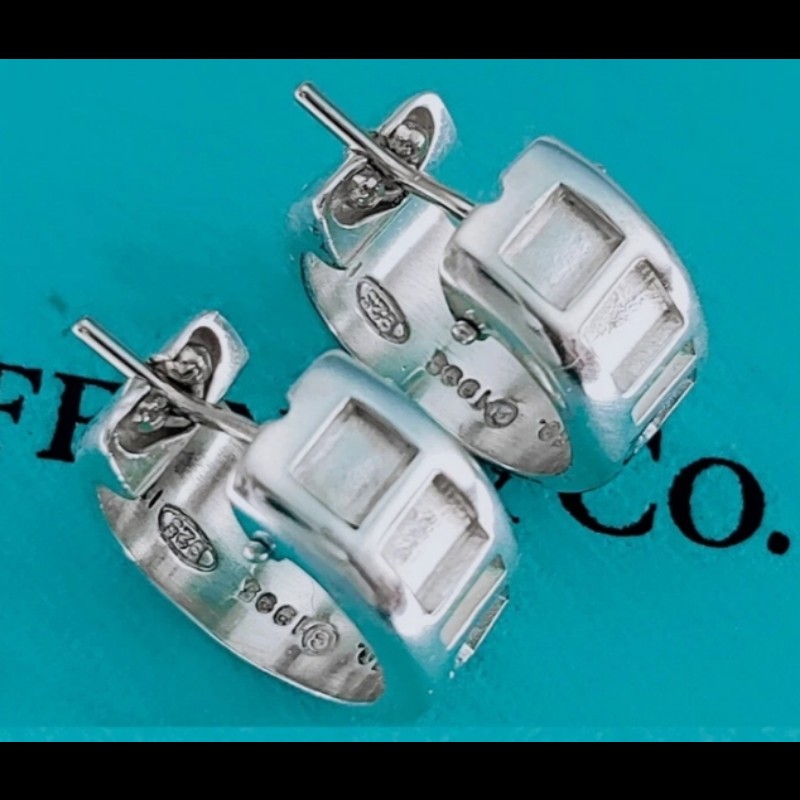 Tiffany & Co. Atlas X 圈形耳環-11