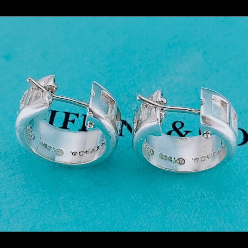 Tiffany & Co. Atlas X 圈形耳環-12