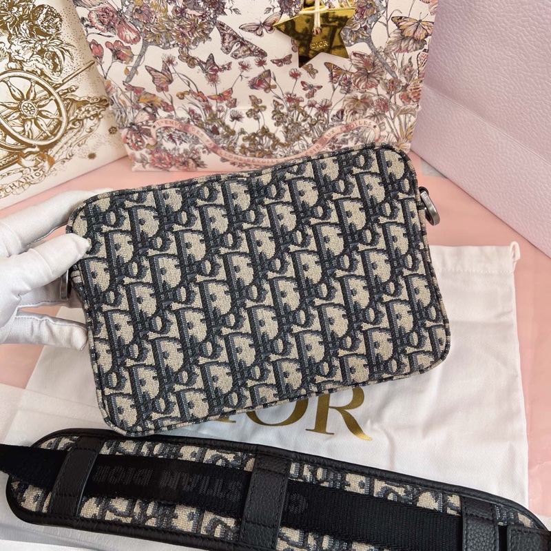 Dior迪奧 Safari老花信使包 男女同款-1