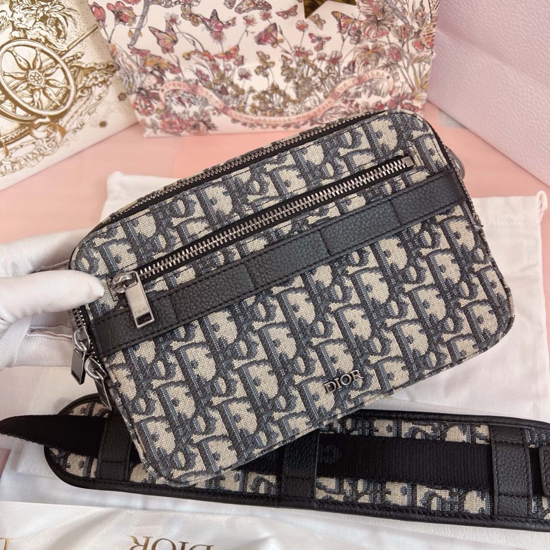Dior迪奧 Safari老花信使包 男女同款-3