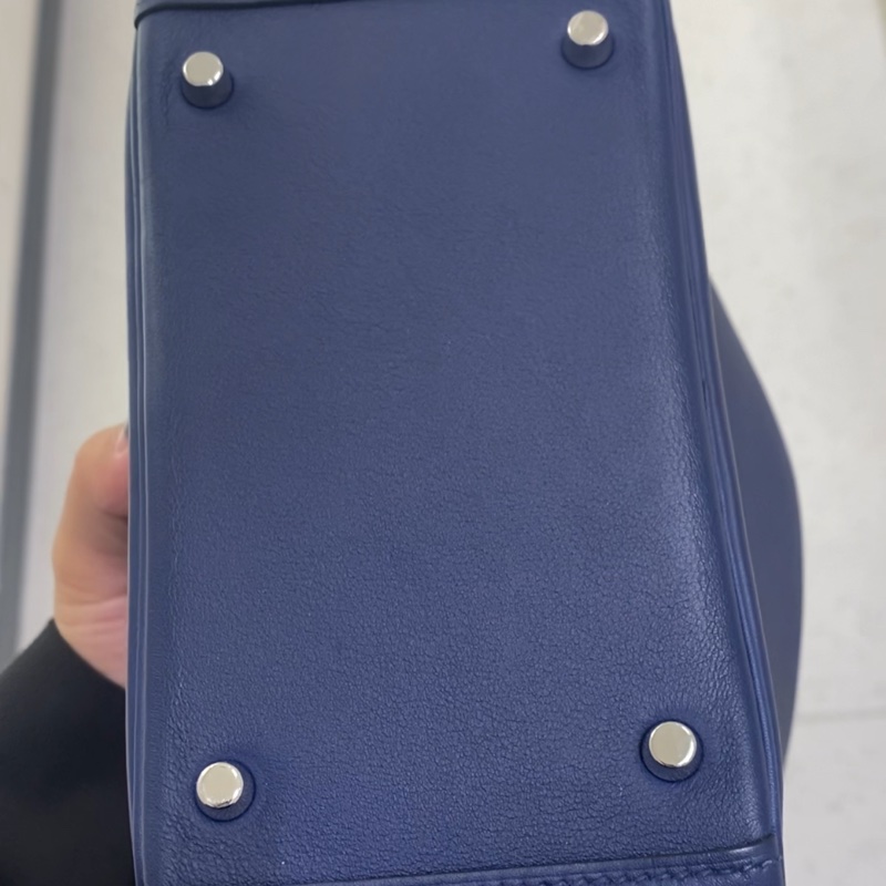 🌈Hermes💙Mini Lindy一代💙寶石藍色銀扣🌟98.5新🌈Swift皮🌟-5