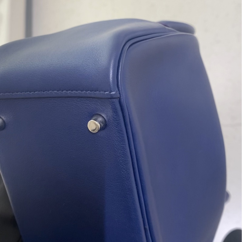 🌈Hermes💙Mini Lindy一代💙寶石藍色銀扣🌟98.5新🌈Swift皮🌟-6