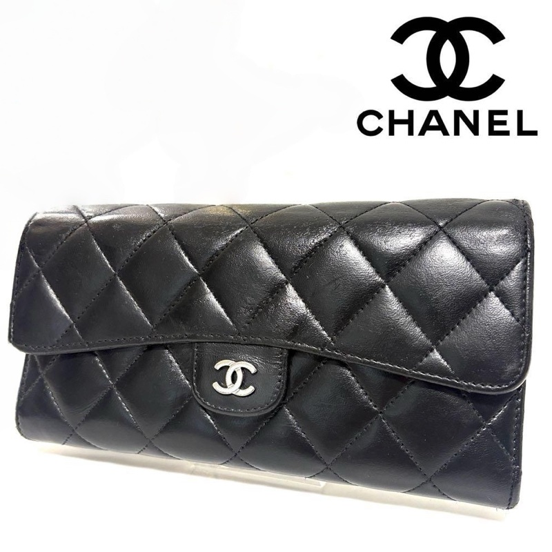 🌷Chanel 長夾皮夾錢包｜經典花紋✦fufu style 精品✦ 氣質款｜-0