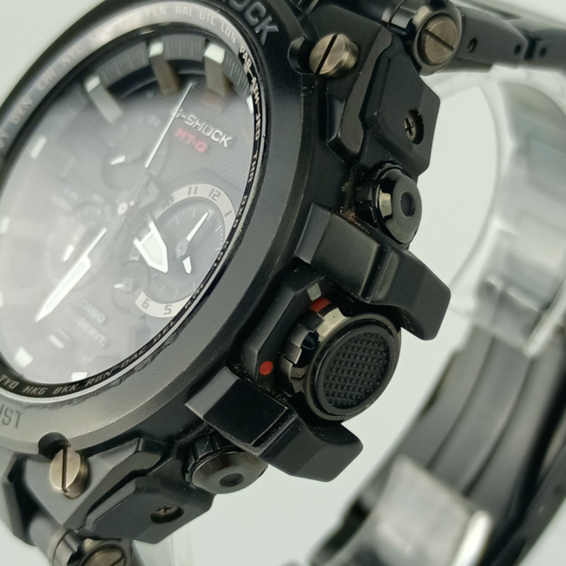 卡西歐 G-SHOCK MTG S1000BD 1AJF 男士模擬電波太陽能手錶，黑色，樹脂和不銹鋼錶殼-3