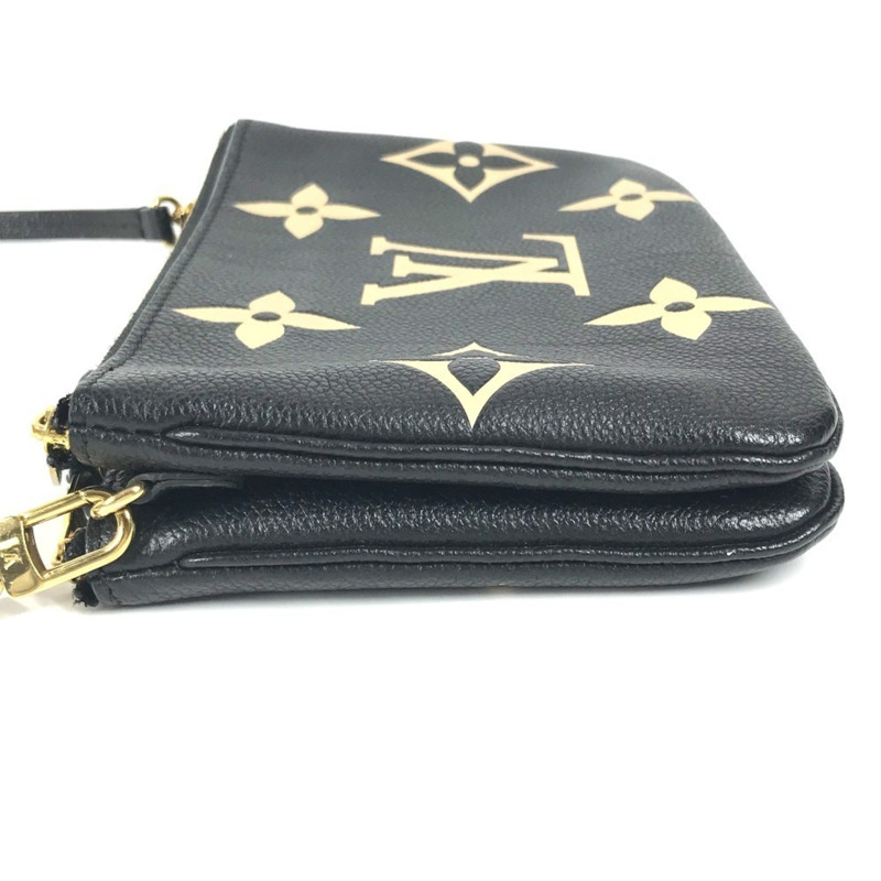 路易威登 M80787 雙色 Monogram Empreinte Pochette 雙拉鍊手拿包/斜挎包/單肩包，皮革材質，男女通用，黑色-13