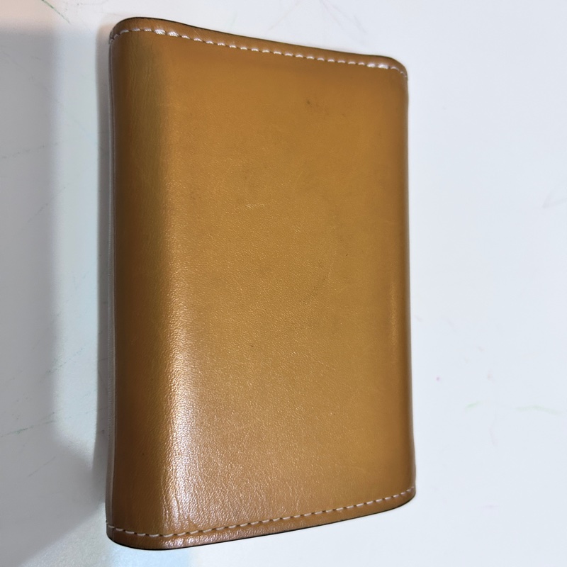 Tory Burch 皮革 金釦 拼色短夾-1