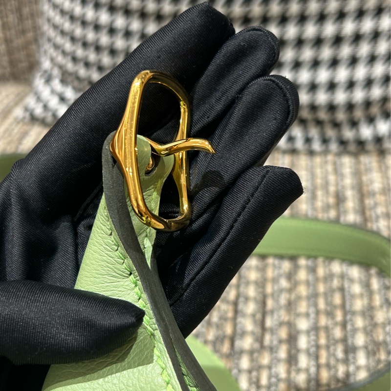 🌈Hermes💚Trim 24💚牛油果綠金扣💚99.5新🌈evercolor皮🌟-3