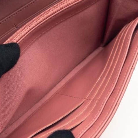 🌷Chanel Boy粉色長夾錢包皮夾|經典花紋✦fufu style 精品✦ 氣質款|-26