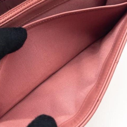 🌷Chanel Boy粉色長夾錢包皮夾|經典花紋✦fufu style 精品✦ 氣質款|-27