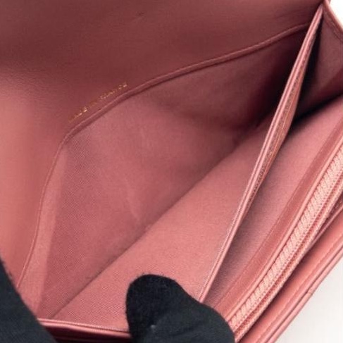 🌷Chanel Boy粉色長夾錢包皮夾|經典花紋✦fufu style 精品✦ 氣質款|-28