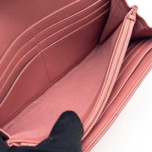 🌷Chanel Boy粉色長夾錢包皮夾|經典花紋✦fufu style 精品✦ 氣質款|-29