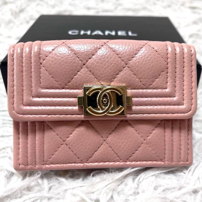 🌷Chanel Boy 短夾錢包皮夾｜經典花紋✦fufu style 精品✦ 氣質款｜-0