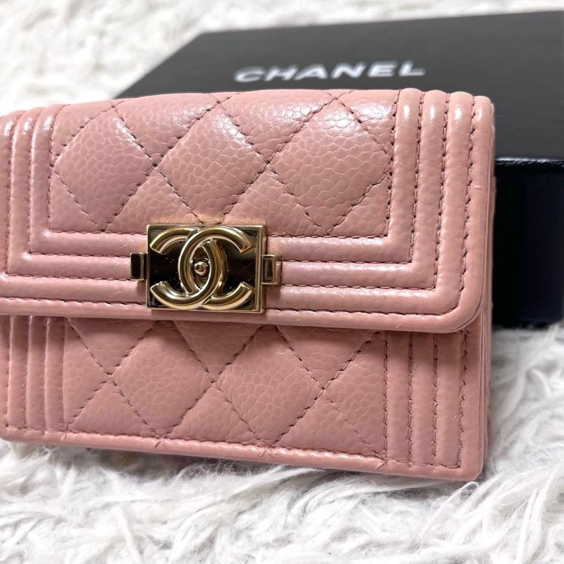 🌷Chanel Boy 短夾錢包皮夾｜經典花紋✦fufu style 精品✦ 氣質款｜-1