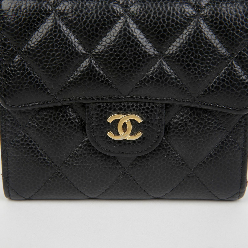 CHANEL 魚子醬紋經典雙折錢包 AP0231-2