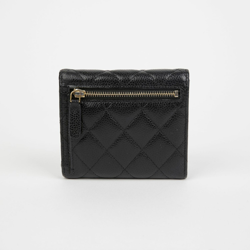 CHANEL 魚子醬紋經典雙折錢包 AP0231-3