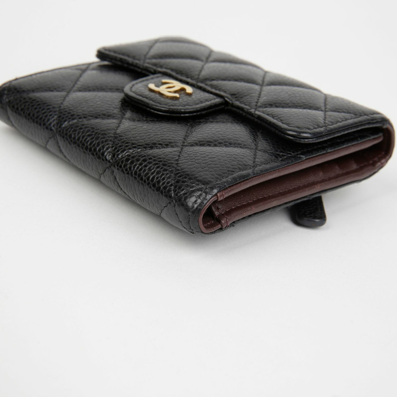 CHANEL 魚子醬紋經典雙折錢包 AP0231-7