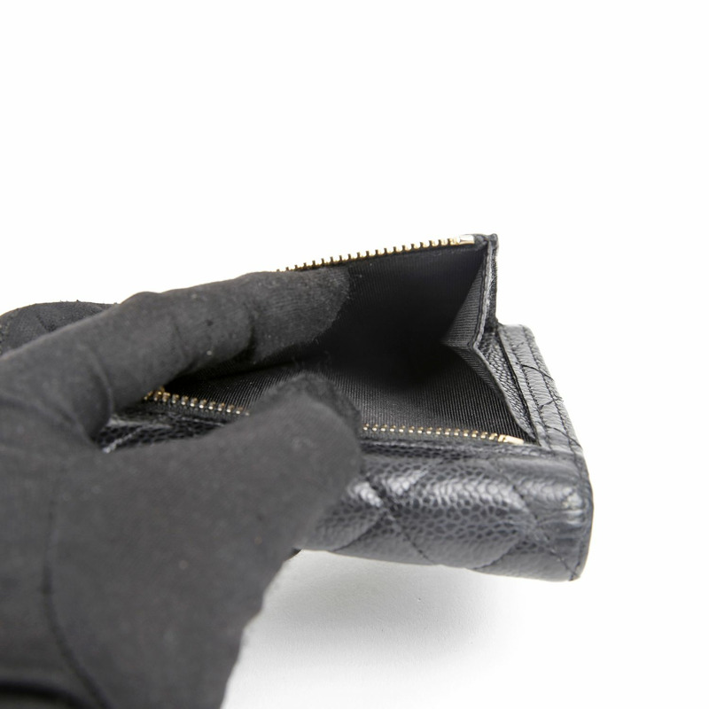 CHANEL 魚子醬紋經典雙折錢包 AP0231-15