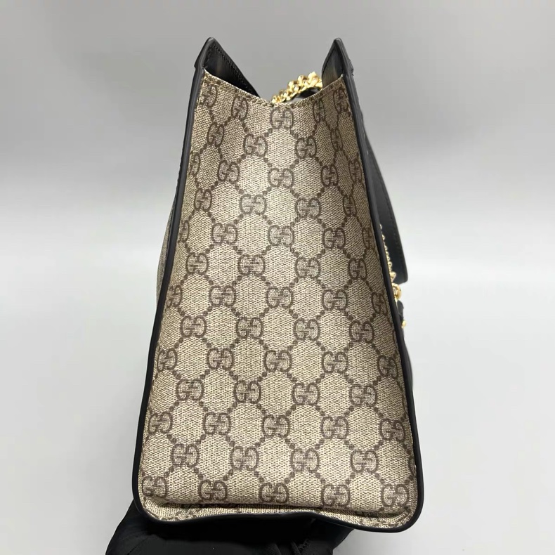 Gucci Padlock 老花拼色 黑色 中號-2