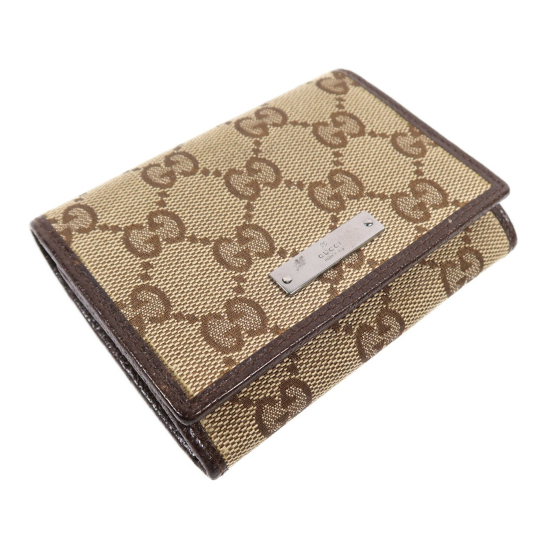 GUCCI 帆布Card Case銀扣卡片套-3