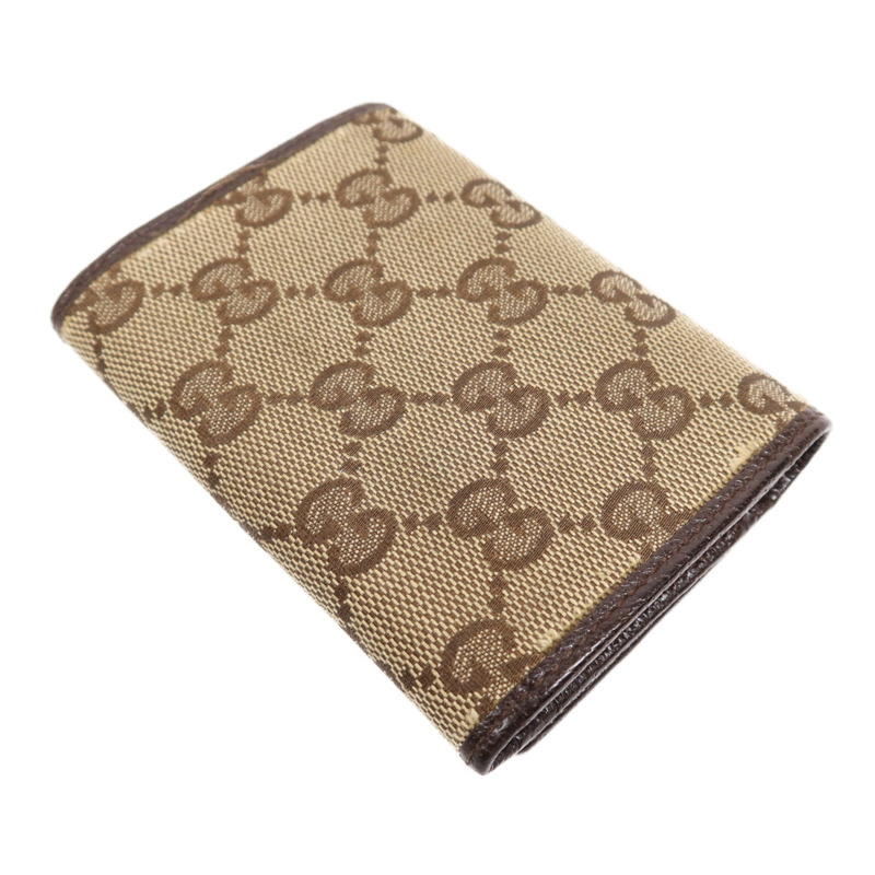 GUCCI 帆布Card Case銀扣卡片套-4