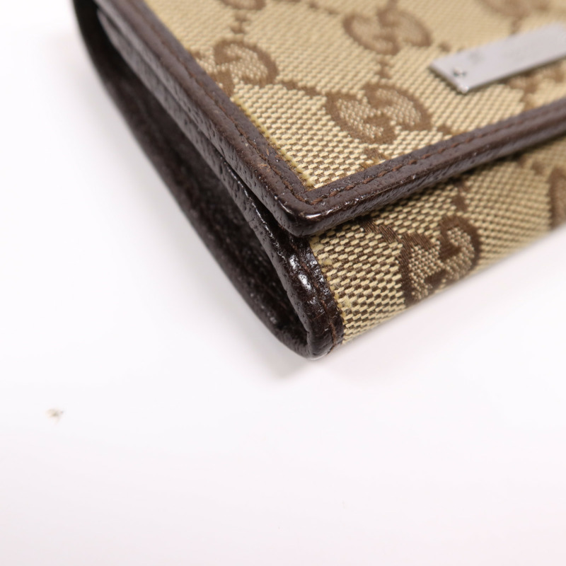 GUCCI 帆布Card Case銀扣卡片套-6