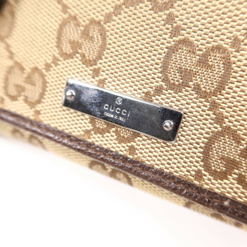 GUCCI 帆布Card Case銀扣卡片套-9