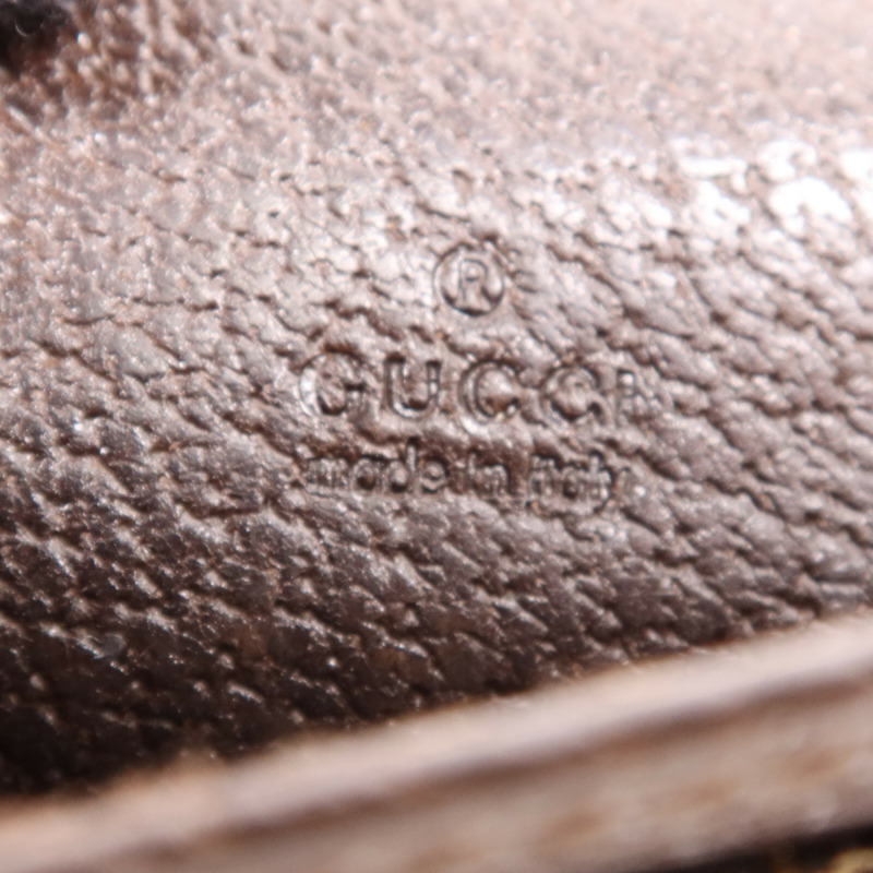 GUCCI 帆布Card Case銀扣卡片套-12