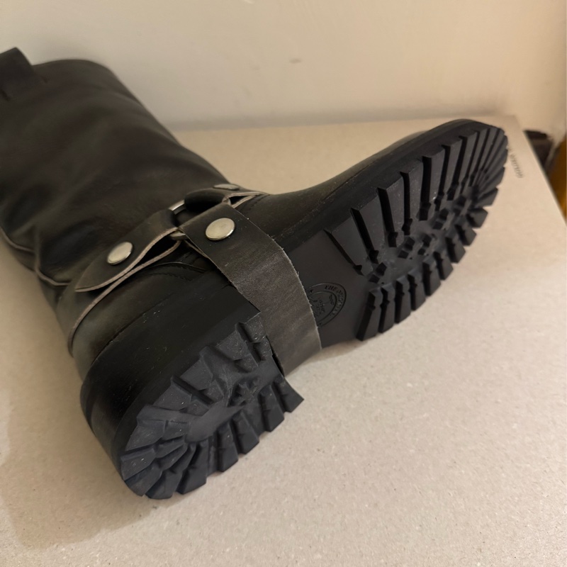 Golden goose GGDB kurt 皮帶扣作舊風機車中筒靴 36碼-3