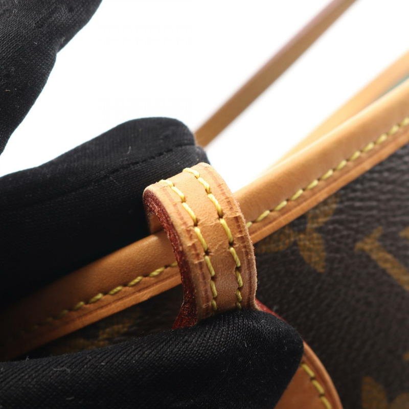 路易威登 Neverfull MM Monogram V 帆布手提包 M41601 棕色藍色二手 LV-7