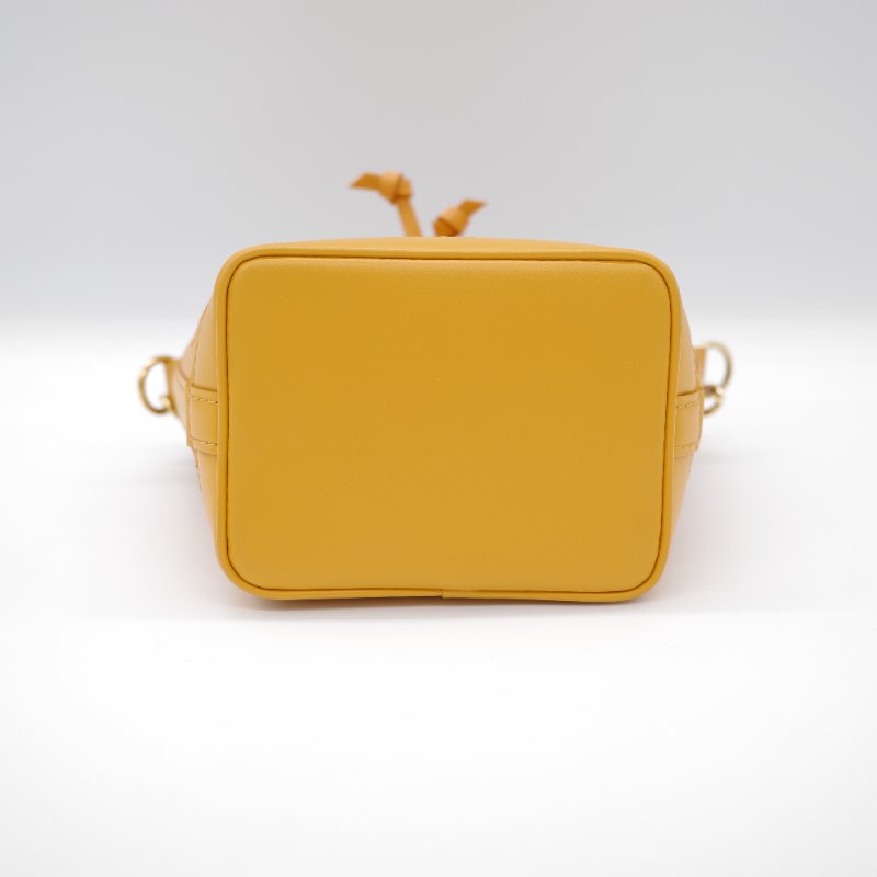 【大全配♥️限量款】Louis Vuitton 路易威登 向日葵黃 太陽黃 小牛皮 刺繡 Logo NanoNoé 小水桶包 單肩 手提包 M81266-5