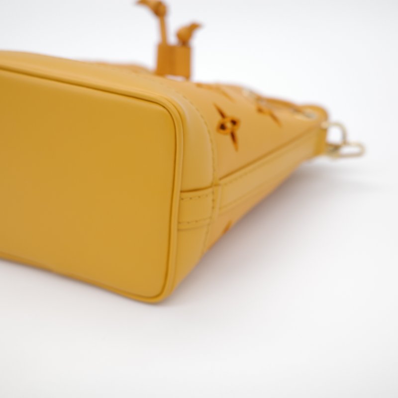 【大全配♥️限量款】Louis Vuitton 路易威登 向日葵黃 太陽黃 小牛皮 刺繡 Logo NanoNoé 小水桶包 單肩 手提包 M81266-7
