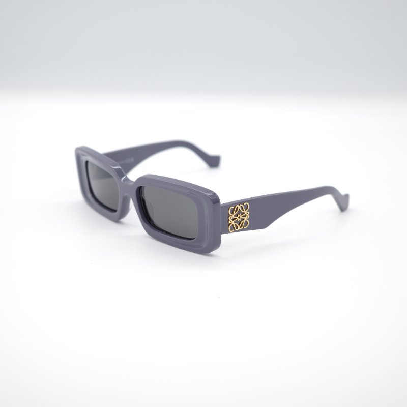 Loewe 羅威 紫羅蘭色 亞克力 經典 金屬Logo  小方框 太陽鏡 墨鏡 眼鏡-2