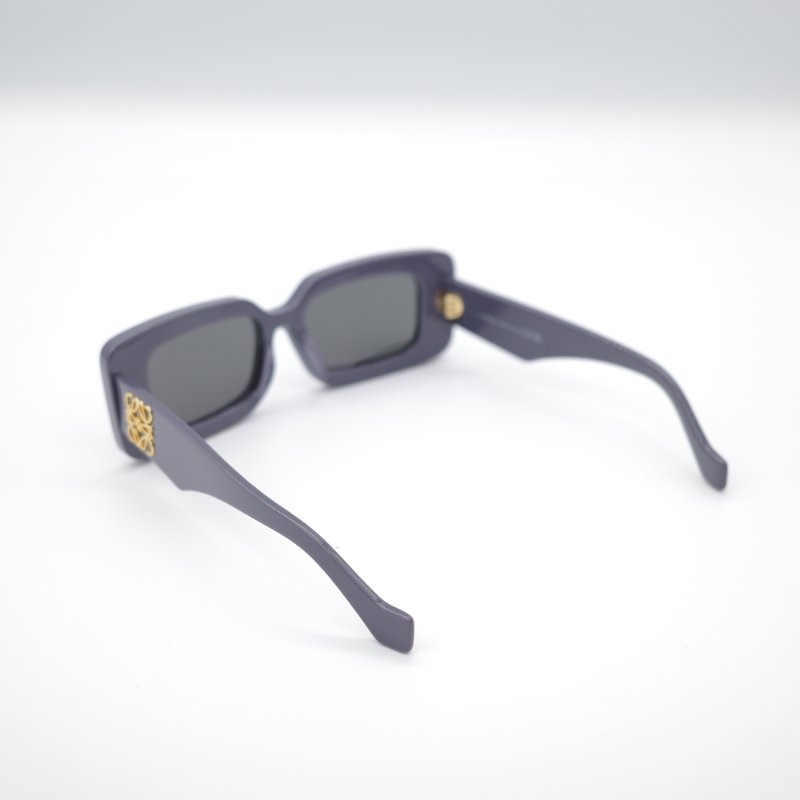 Loewe 羅威 紫羅蘭色 亞克力 經典 金屬Logo  小方框 太陽鏡 墨鏡 眼鏡-4