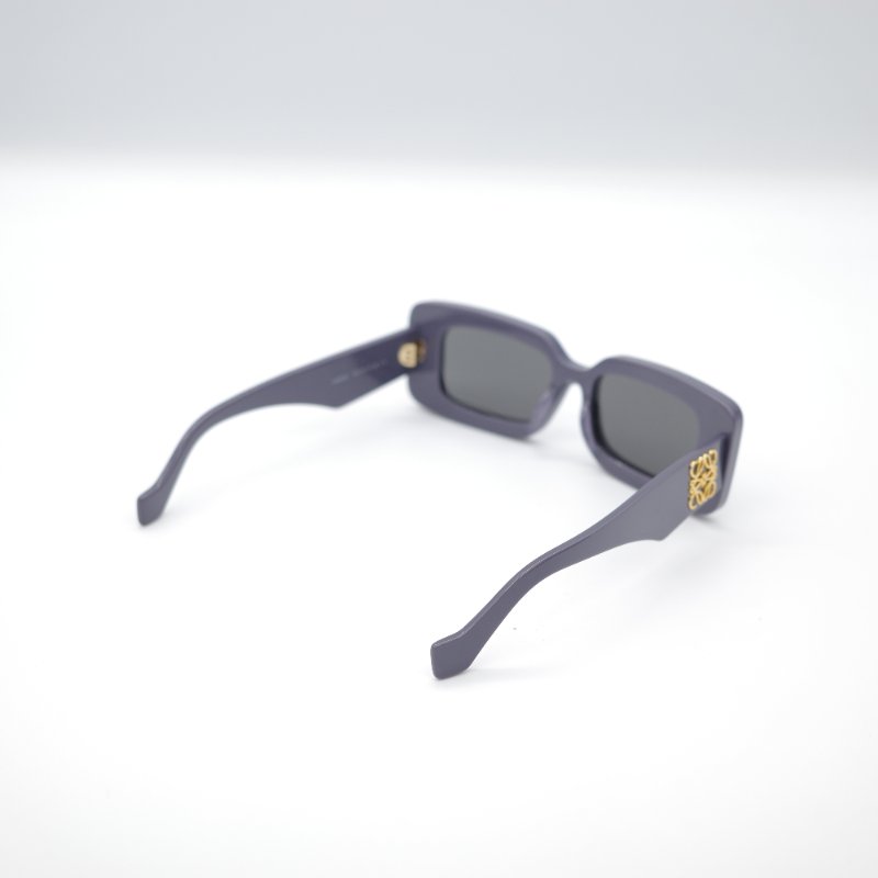 Loewe 羅威 紫羅蘭色 亞克力 經典 金屬Logo  小方框 太陽鏡 墨鏡 眼鏡-5