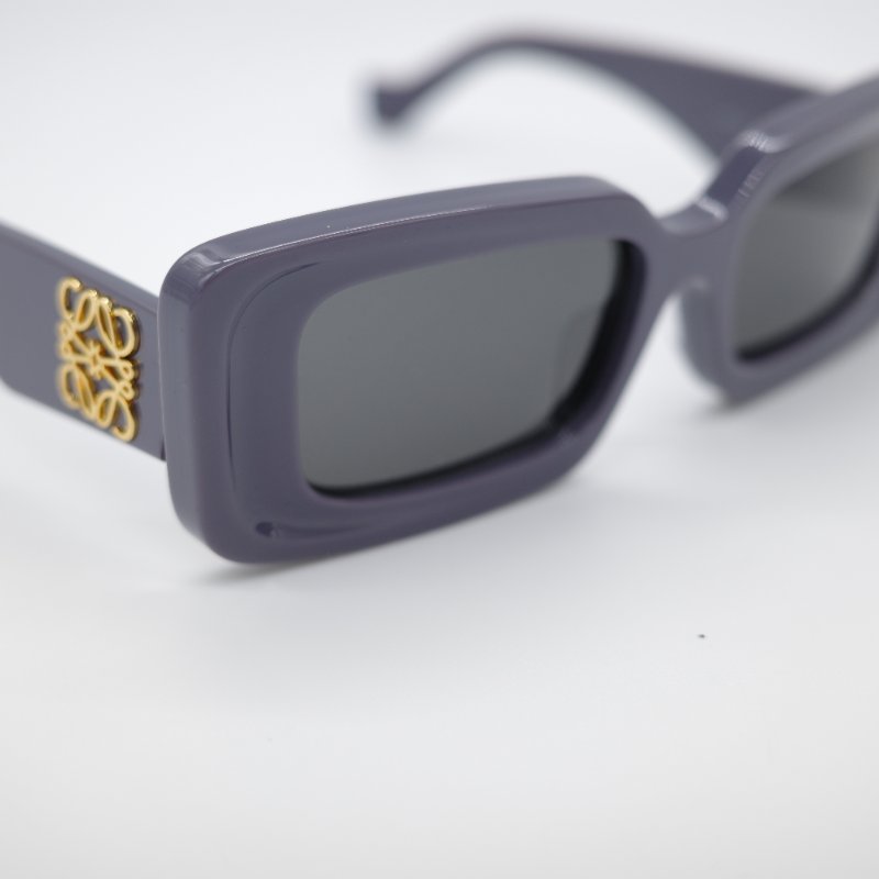 Loewe 羅威 紫羅蘭色 亞克力 經典 金屬Logo  小方框 太陽鏡 墨鏡 眼鏡-7
