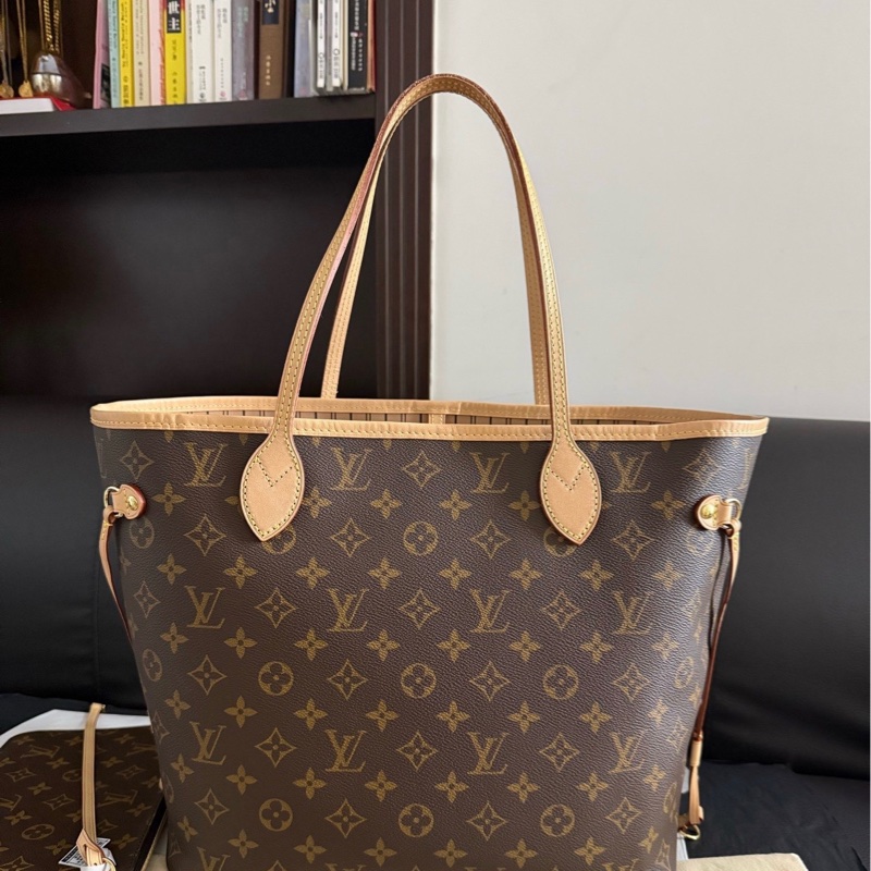 LV 路易威登 老花Neverfull中號tote托特包-0